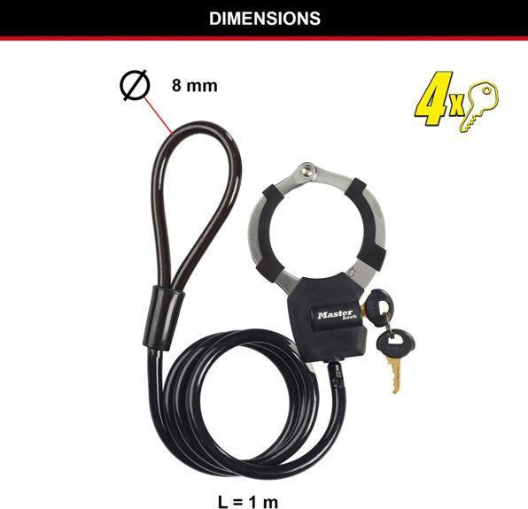 Image du produit Master Lock Brassard de rue 8275 (100 cm)