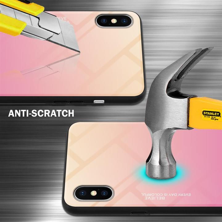 Productafbeelding Cadorabo TPU 2 kleuren glasdekking (Apple iPhone XS Max)