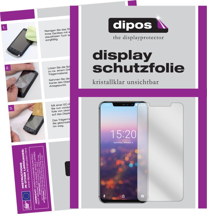 Actual product image Dipos Screen Protector Crystalclear (1 Piece, Umidigi Z2 Pro)