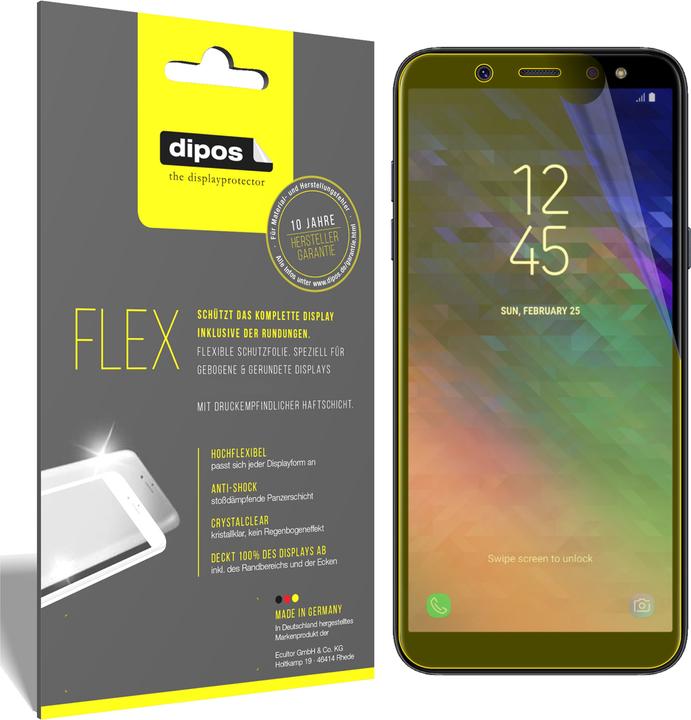 Image du produit Dipos Film de Protection d’écran Full-Cover 3D (3 pièce(s), Samsung Galaxy A6+)