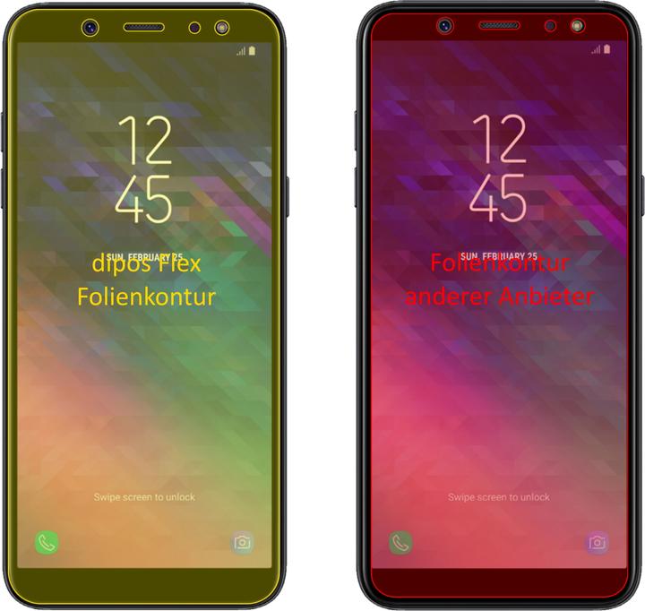 Image du produit Dipos Film de Protection d’écran Full-Cover 3D (3 pièce(s), Samsung Galaxy A6+)