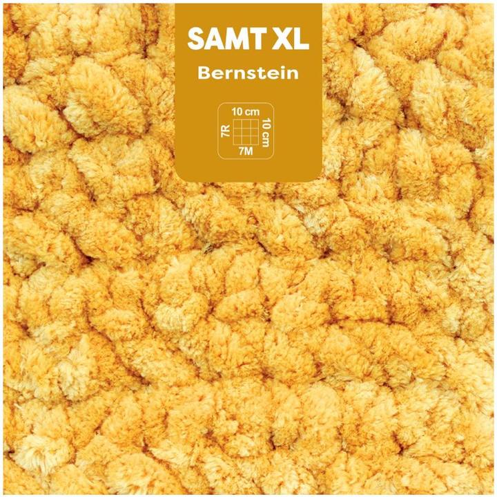 Produktbild Myboshi Wolle Chenille Samt XL Bernstein (40 m)