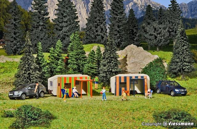 Produktbild Vollmer Campingwagen 2 Stück H0