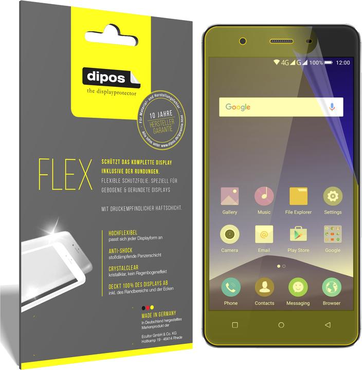 Produktbild Dipos Displayschutzfolie Full-Cover 3D (2 Stück, Mobistel Cynus F10)