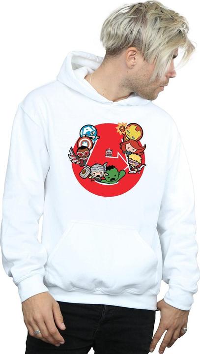 Actual product image Mens Kawaii Avengers Ready Steady War Hoodie (M)