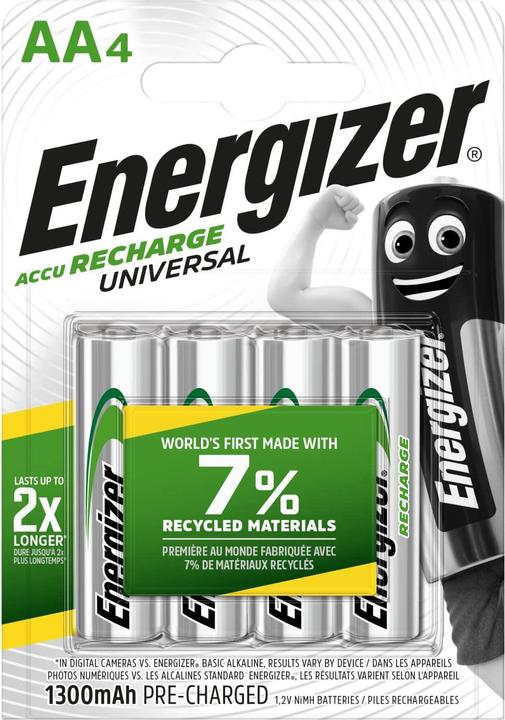 Actual product image Energizer Recharge Universal (4 pcs., AA, 1300 mAh)