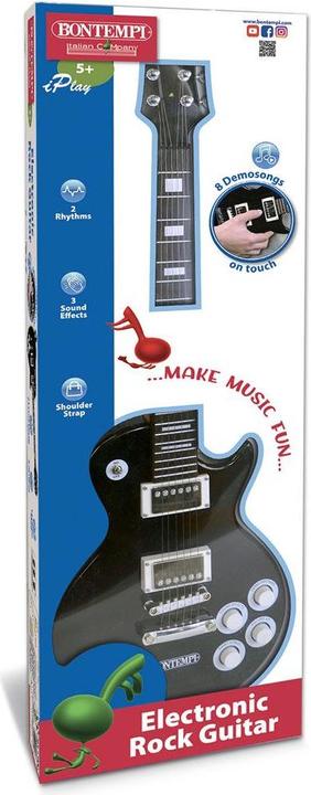 Image du produit Bontempi Guitare rock électrique noire (Allemand, Français, Italien, Anglais)