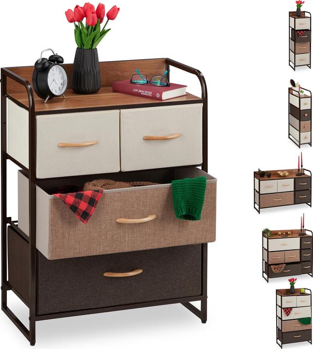 Produktbild Relaxdays Schubladenschrank (80 x 31.5 x 79 cm)
