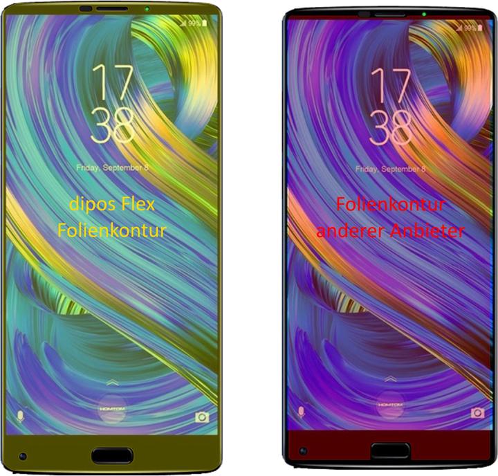 Image du produit Dipos Film de Protection d’écran Full-Cover 3D (3 pièce(s), Homtom S9 Plus)