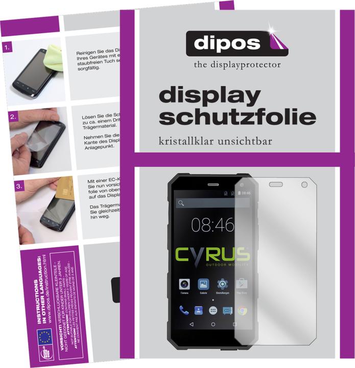 Actual product image Dipos Screen Protector Crystalclear (2 Piece, Cyrus CS 24)