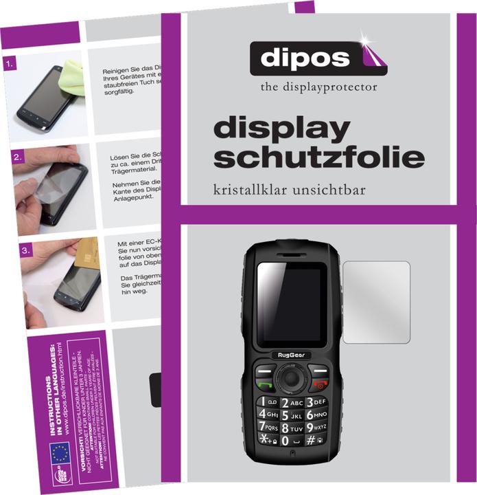 Actual product image Dipos Screen Protector Crystalclear (6 Piece, RugGear RG100)