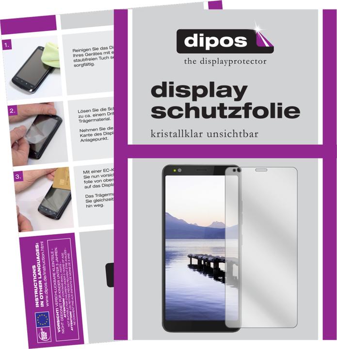 Actual product image Dipos Screen Protector Crystalclear (2 Piece, Gigaset GS370 Plus)