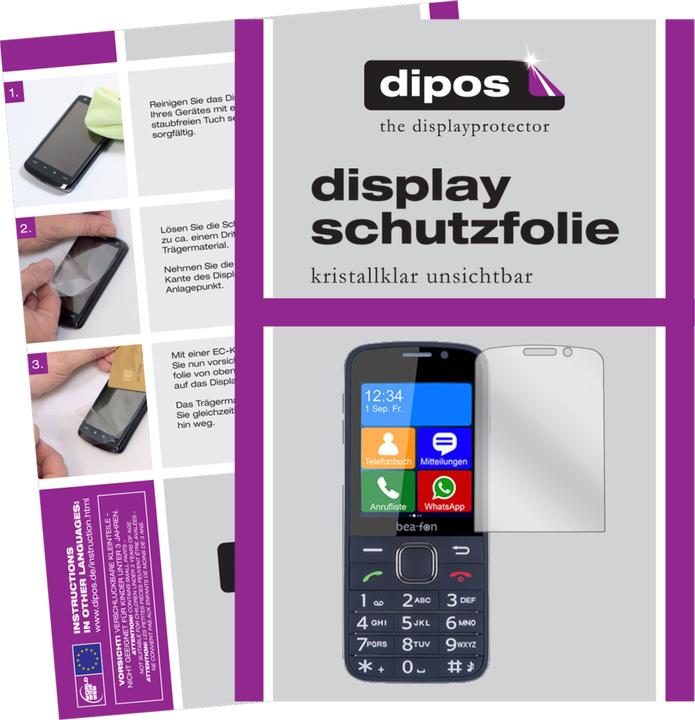 Produktbild Dipos Displayschutzfolie Crystalclear (6 Stück, Beafon SL820)