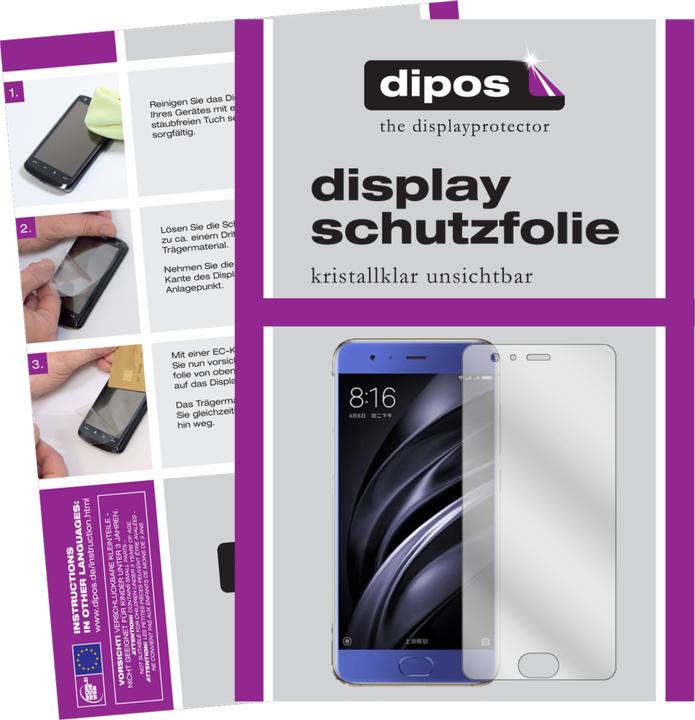 Image du produit Dipos Film de Protection d’écran Crystalclear (2 pièce(s), Xiaomi Mi6)