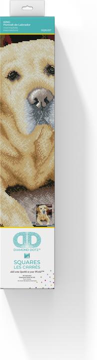 Actual product image Diamond Dotz Squares Original Diamond Painting Set Labrador "KING" 40 x 50 cm, 28,200 square