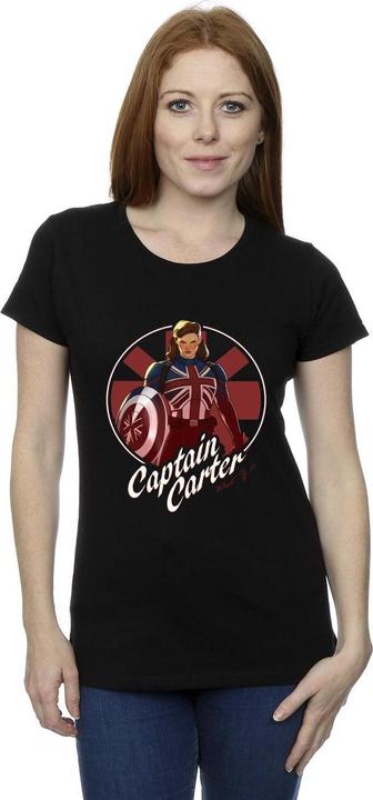 Actual product image Womens/Ladies What If Captain Carter Cotton T-Shirt (XXL)