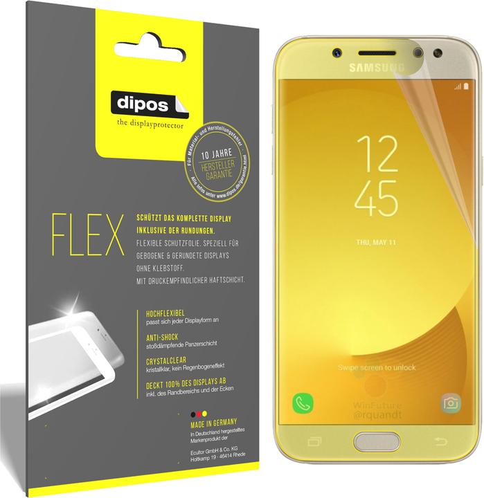 Produktbild Dipos Displayschutzfolie Full-Cover 3D (3 Stück, Samsung Galaxy J5 Pro (2017))