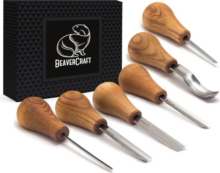 Image du produit Beaver Craft BeaverCraft Wood Carving Set o.6 Ciseau à palmier