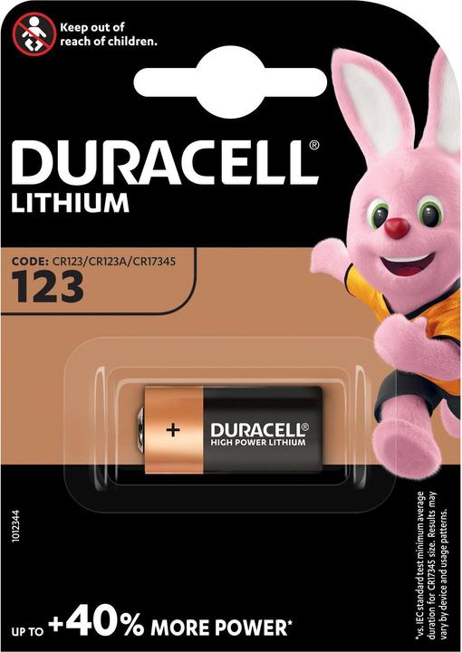 Duracell Ultra Photo (1 pcs., CR123A, 1400 mAh)