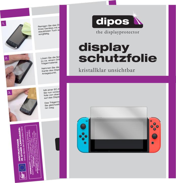 Actual product image Dipos Screen Protector Crystalclear (2 Piece, Nintendo Switch)