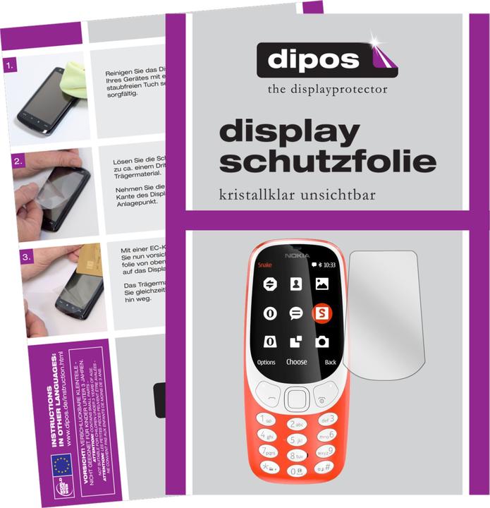 Actual product image Dipos Screen Protector Crystalclear (6 Piece, 3310 2G)