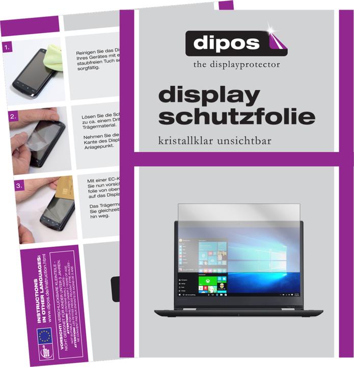 Image du produit Dipos Film de Protection d’écran Crystalclear (2 pièce(s), Lenovo ThinkPad Yoga 370)