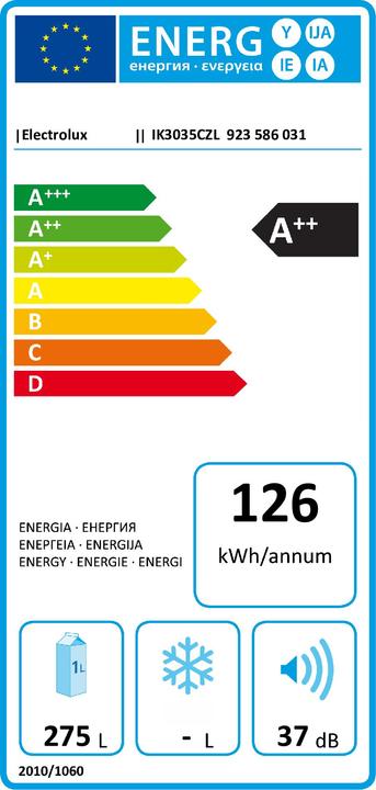 Energie-Label Electrolux IK3035CZL (276 l)