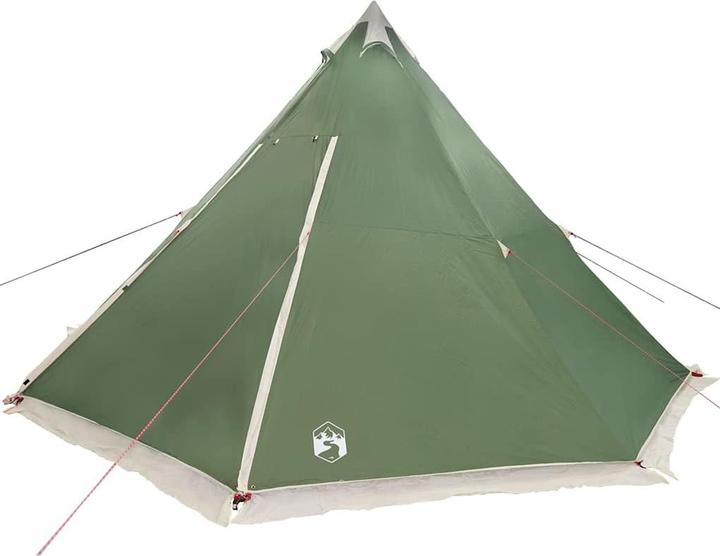Produktbild VidaXL Tipi-Familienzelt 6 Personen Grün Wasserdicht (11.05 kg, 6 Personen)