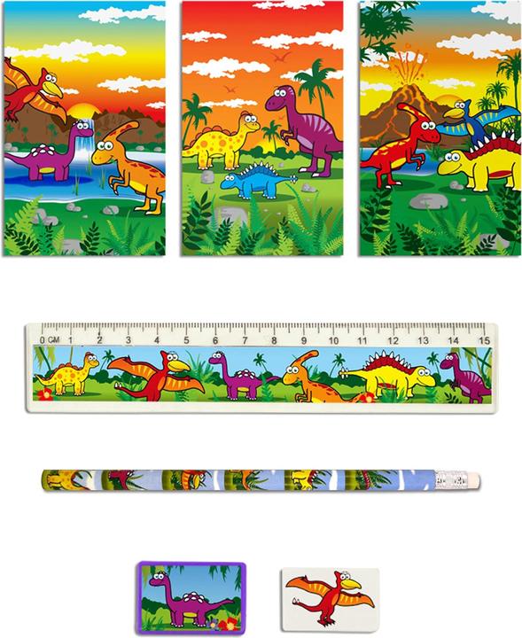 Actual product image Henbrandt Dinosaur Stationery Set (Pack of 5)
