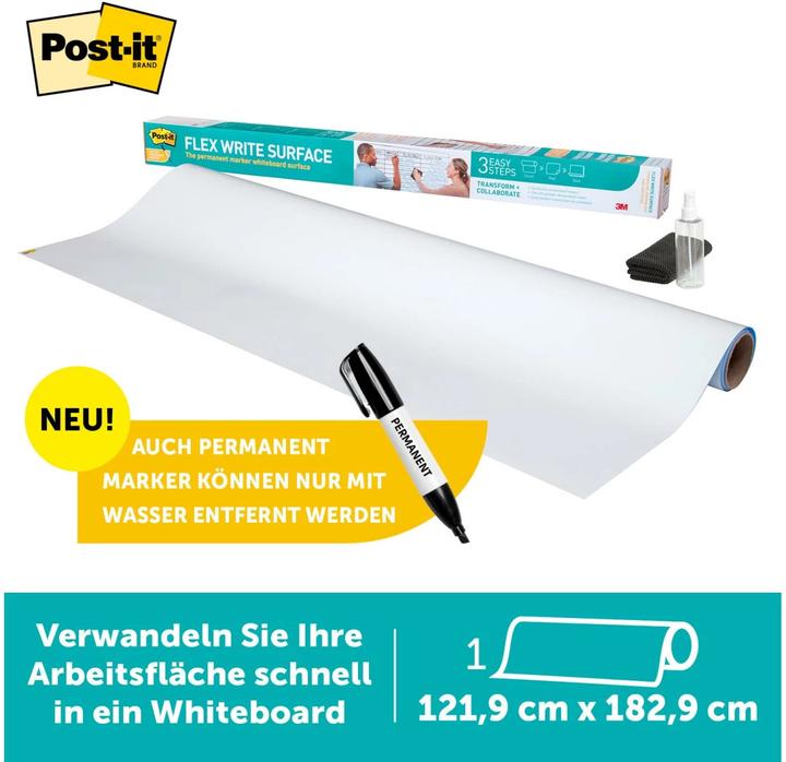 Immagine prodotto Post-it Lamina per lavagna bianca (120 x 180 cm)