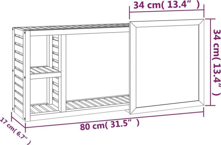 Actual product image VidaXL Royal (80 x 17 x 34 cm)