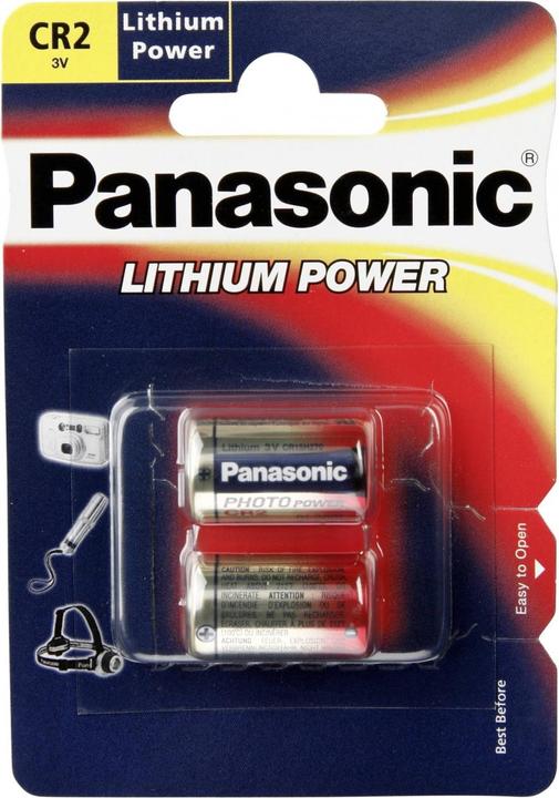 Image du produit Panasonic Photo Lithium CR2 (2 pcs, CR2, 850 mAh)