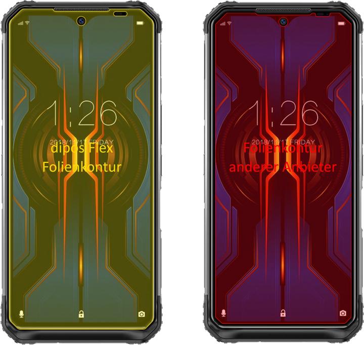 Produktbild Dipos Displayschutzfolie Full-Cover 3D (2 Stück, Doogee S95 Pro)