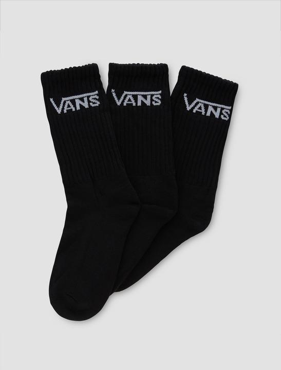 Vans Classic Crew 6.5-10 3pk Black (3er Pack, 36, 41)