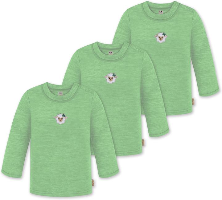 Actual product image Normani 3-pack baby merino longsleeve "Taupo" - 9467 (104)
