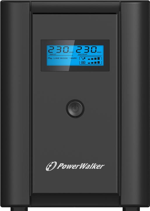Actual product image Powerwalker VI 2200 SHL Schuko 2200VA / 1200W Line-Interactive UPS Tower AVR HID LCD HID (2200 VA, 1200 W, Line-interactive UPS)