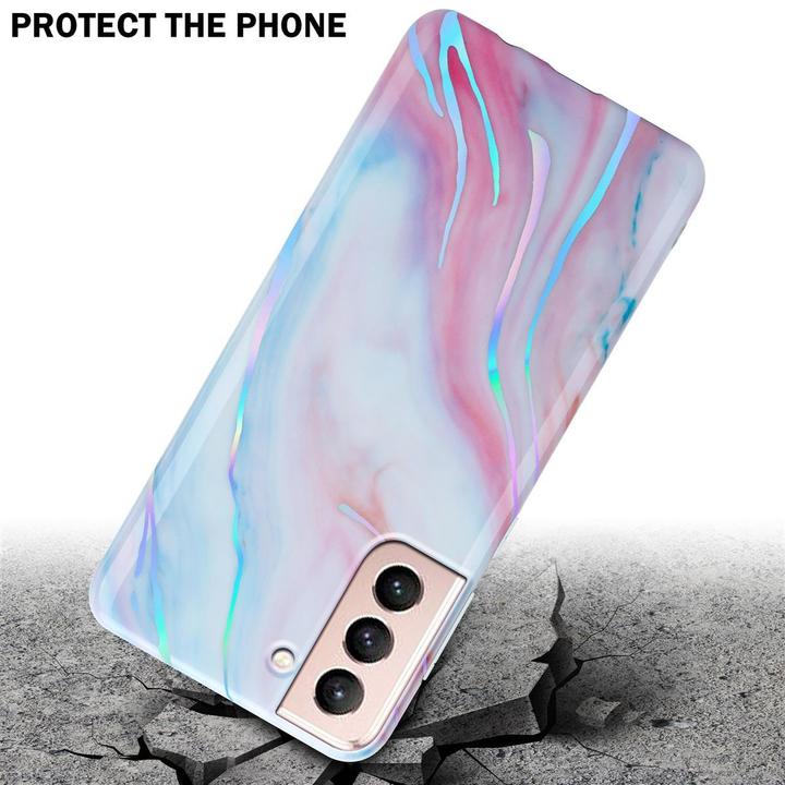 Produktbild Cadorabo IMD TPU Bunter Marmor Cover (Samsung Galaxy S21 5G)