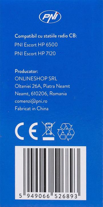 Actual product image PNI Echo One microphone for HP 6500 and HP 7120 with adjustable echo mode and programmable