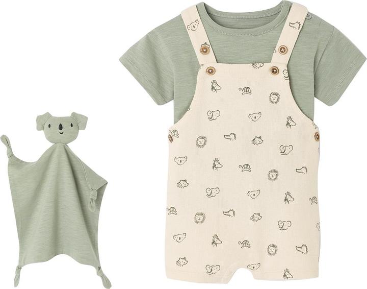 Immagine prodotto Vertbaudet Baby Geschenk-Set: T-Shirt, Latzshorts & Schmusetuch (92)