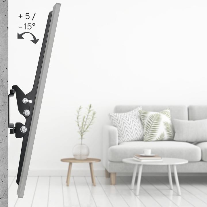 Produktbild Hama TV-Wandhalterung, neigbar, 191 cm (75") bis 40 kg (Wand, 75", 40 kg)