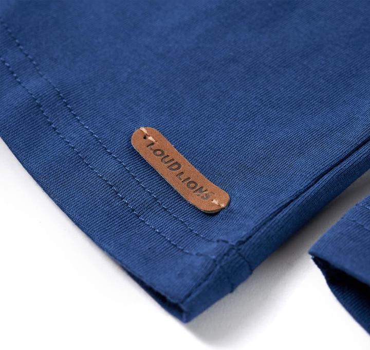 Image du produit VidaXL T-shirt manches longues enfant Bleu jean 116,Matière : 100 (116)
