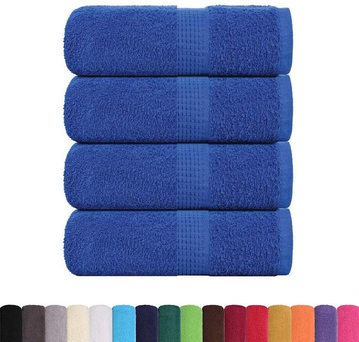 Produktbild VidaXL Seiftücher 4 Stk. Blau 30x30 cm 360 g/m² 100% Baumwolle Tuch Handtuch (30 x 30 cm)