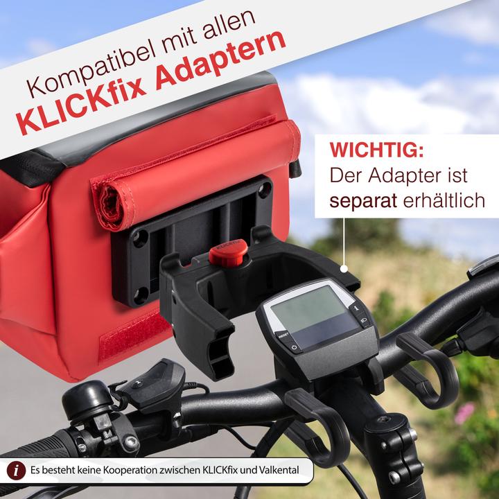 Actual product image Valkental 3in1 City Bag (4.50 l, Handlebar bag)