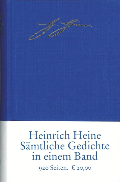 Actual product image Sämtliche Gedichte in zeitlicher Folge (German, Heinrich Heine, 1993)