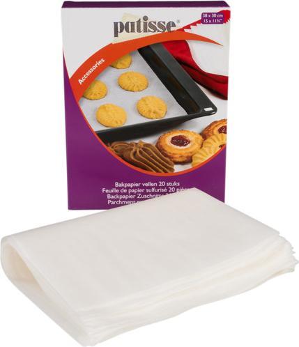 Image du produit Patisse Feuilles de papier sulfurisé 38 x 30 cm 20 pièces (38 x 30 cm)