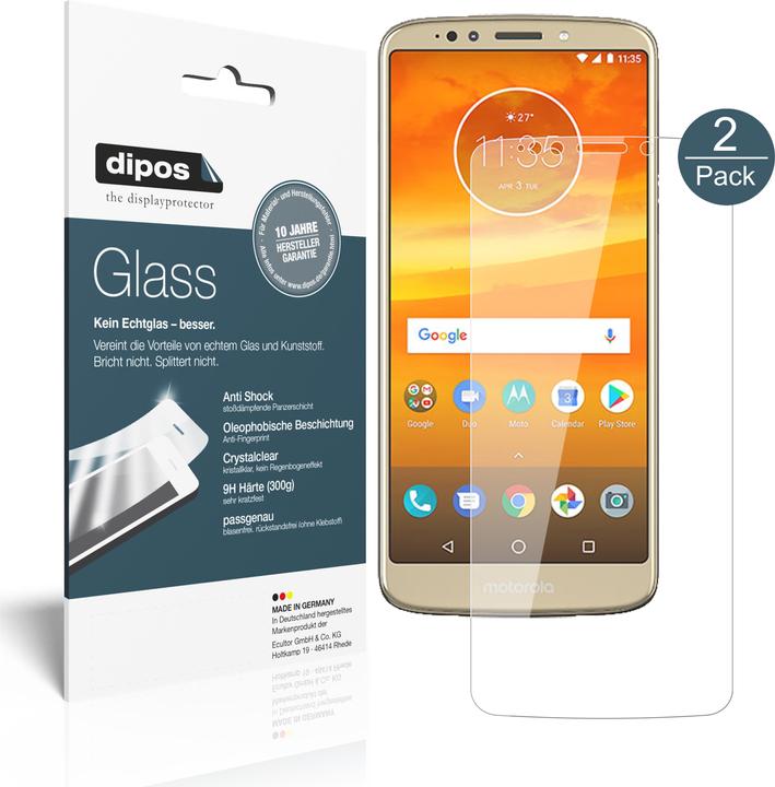 Immagine prodotto Dipos Pellicola Protettiva Anti-Shock (2 Pezzo/i, Motorola Moto E5 Supra)