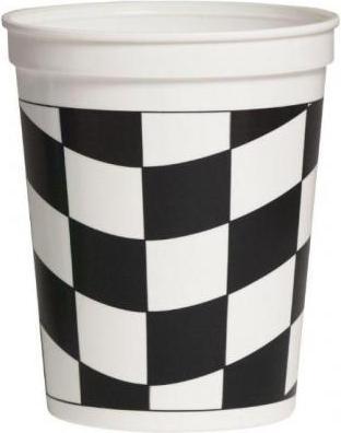 Immagine prodotto Creative Party Tazza da stadio a scacchiera in plastica (0.47 l)
