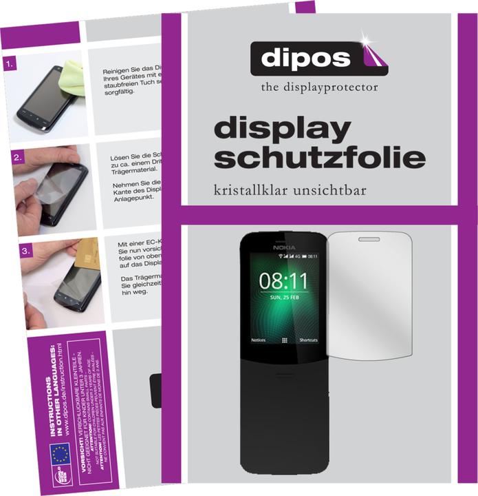 Actual product image Dipos Screen Protector Crystalclear (2 Piece, 8810)
