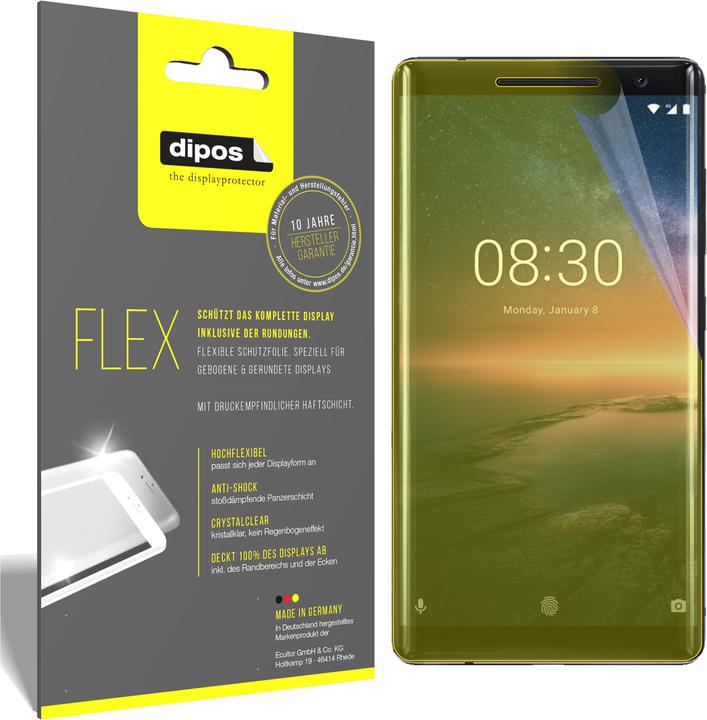 Immagine prodotto Dipos Pellicola Protettiva Full-Cover 3D (3 Pezzo/i, Nokia 8 Scirocco)