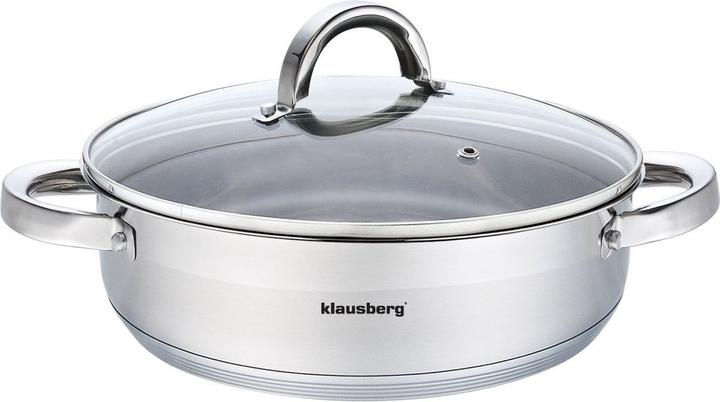 Actual product image Klausberg Flat pot 26cm KB-7173 (Pot, Stainless steel)